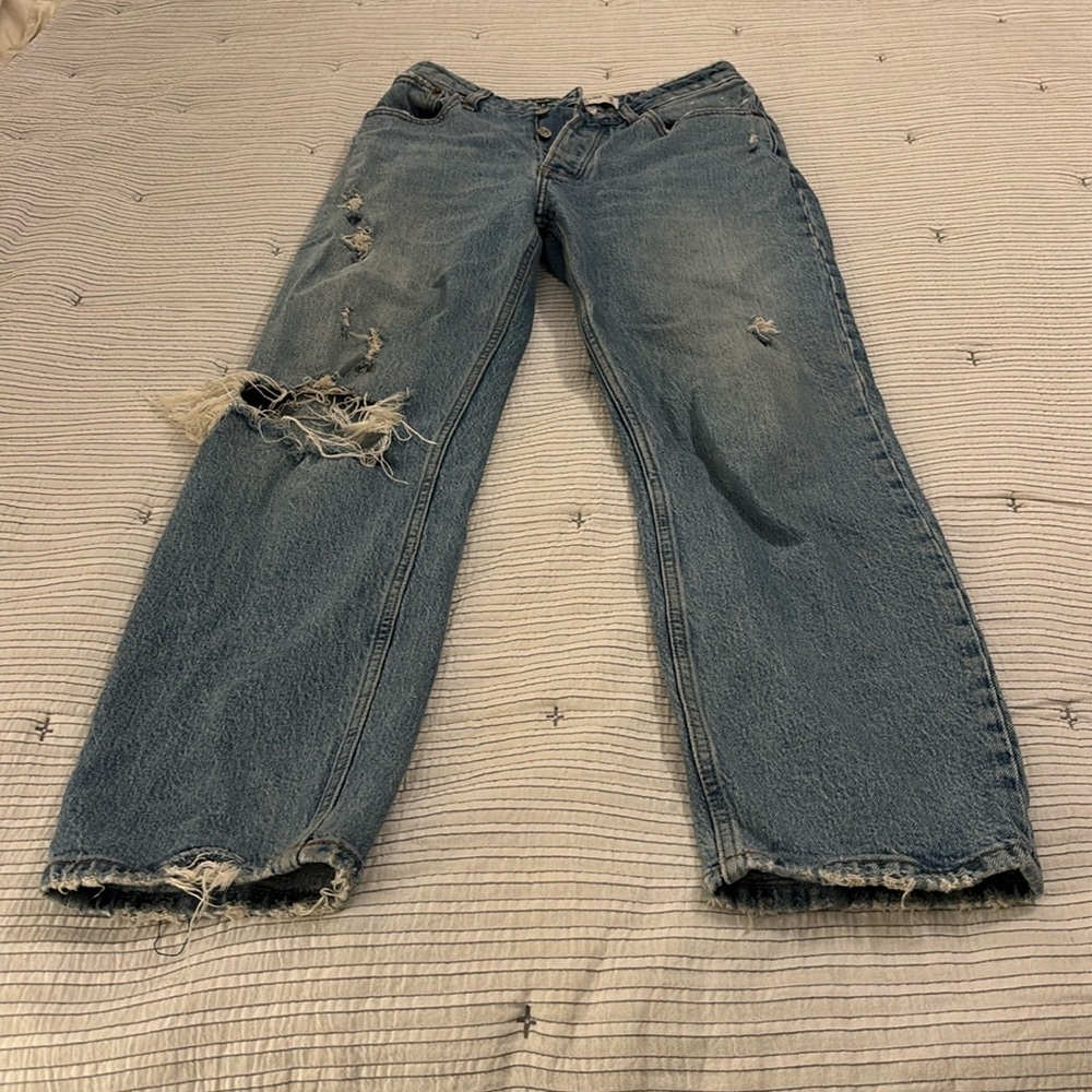 Size 25 |0r , the dad high rise jeans  Abercrombie & jeans